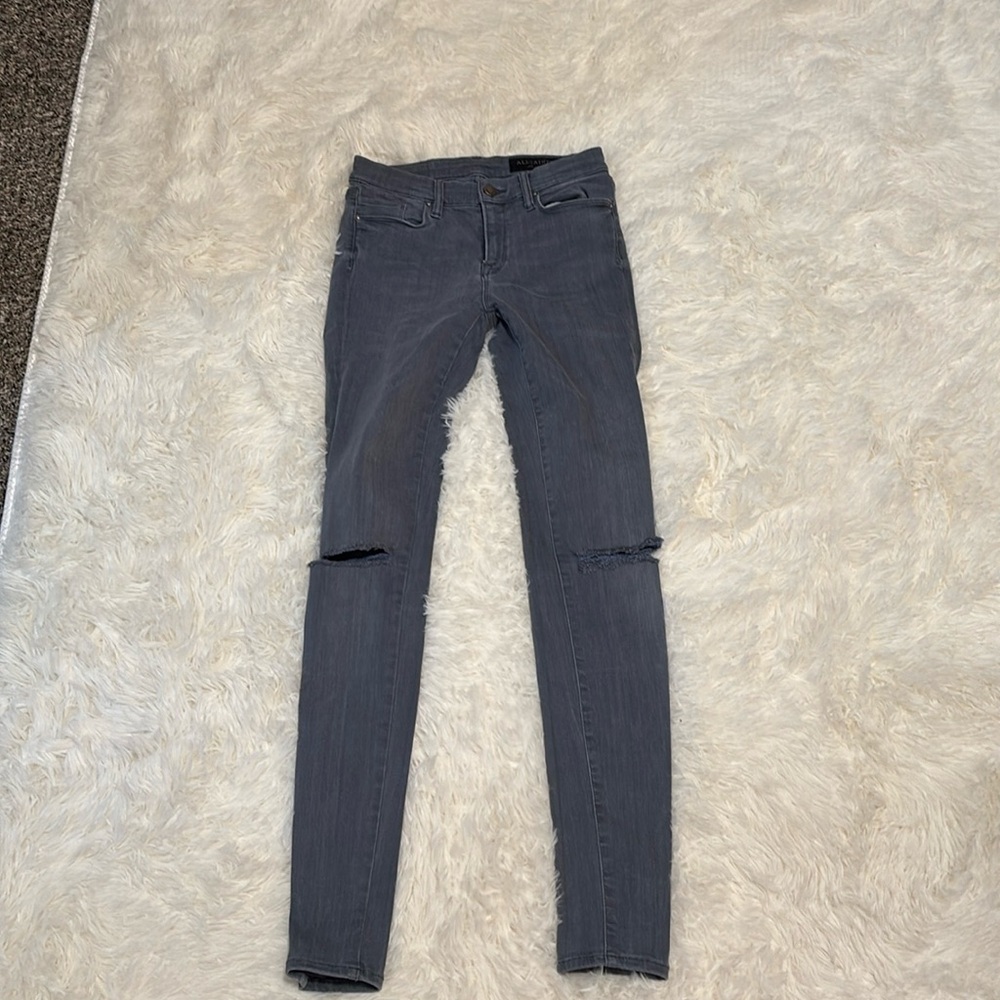 All Saints Jeans with Distressed Knees